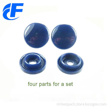 Round shape plastic  snap button non-woven bags